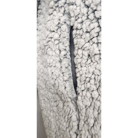 Victoria's Secret Fleece Gray Open Hooded Jacket Size 0/S - Picture 5 of 8